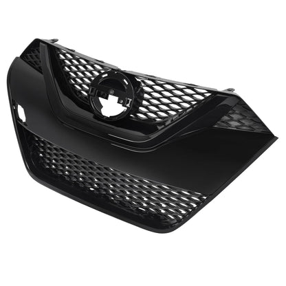 Solid Spare For Nissan Maxima 2016-2018 2017 Front Upper Grille Full Gloss Black Grill