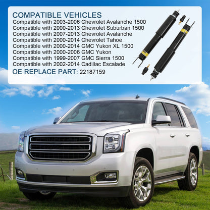 Solidspare For Cadillac Escalade Front Quality Air Shock Set(2) Left & Right 22187157