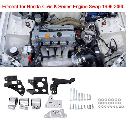 Solidspare Engine Mount Bracket For K-Swap EK Chassis 96-00 Honda Civic K20 K24 K-Series