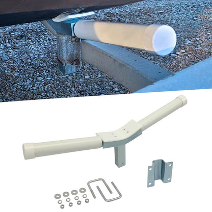 Solidspare Zinc-Plated Boat Trailer PVC Y V Guide On Bow Rest Centering Support Kit