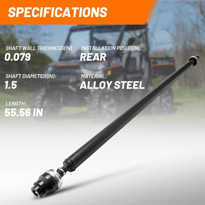 Solidspare New 65inch Shaft Assembly For Polaris Ranger XP 900 General 1000 17-20 1333680