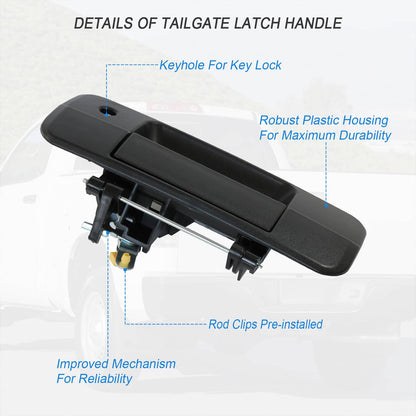 Solidspare Outer Rear Tailgate Handle For 07-13 Toyota Tundra 69090-0C040 TO1915113 NEW