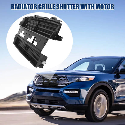 Solidspare Radiator Shutter W/ Motor Assembly For 2013-2019 Ford Explorer JB5Z8475A