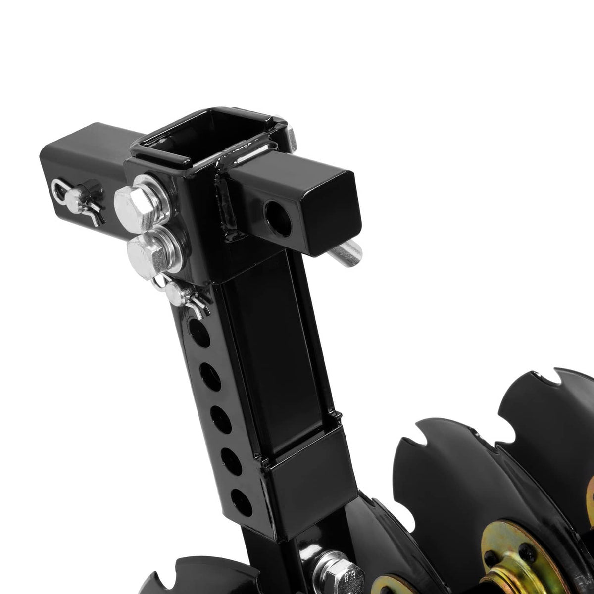 Solidspare 20" Notched Disc Harrow Plow Attachment for ATV UTV W/ 6 X Concave 2" Receiver