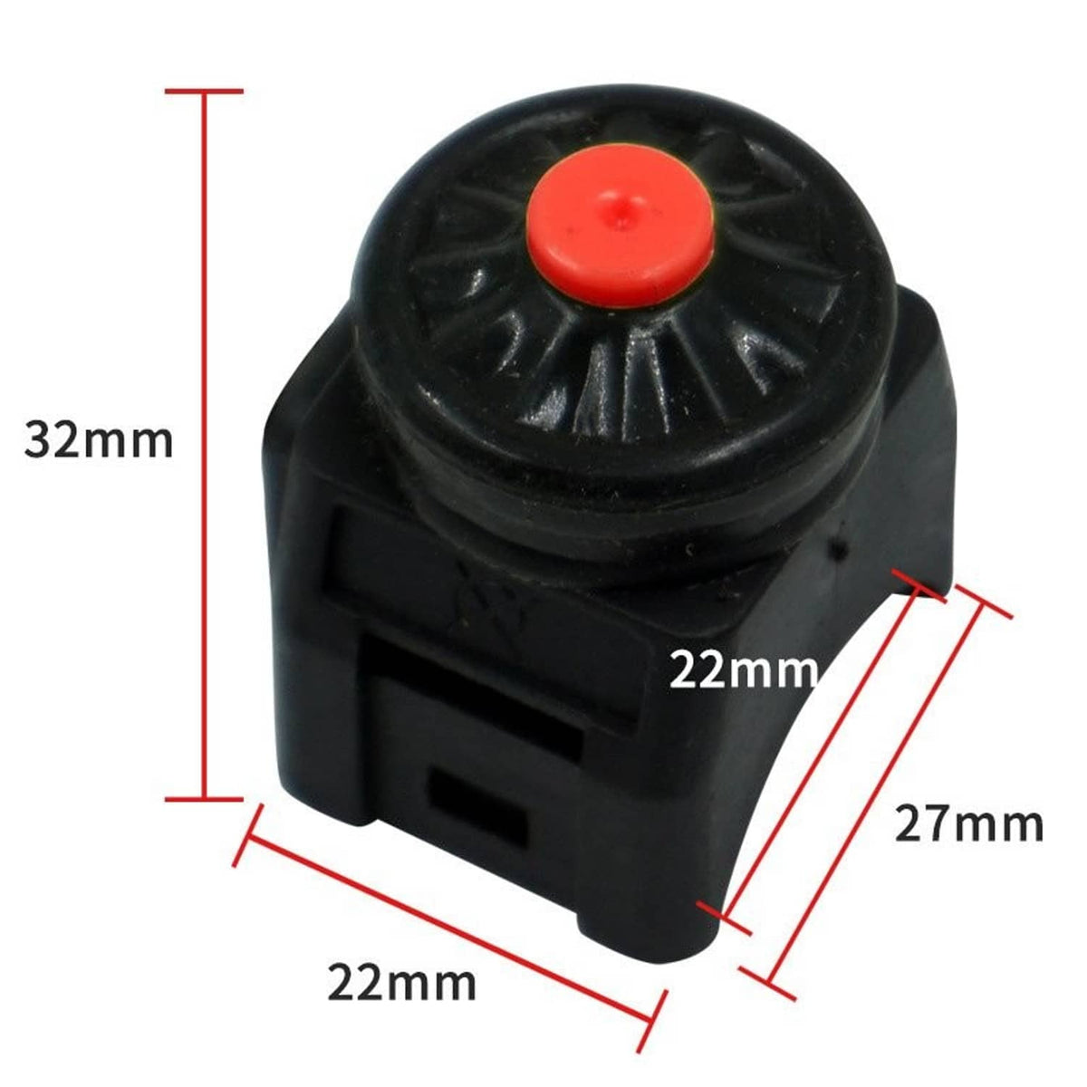 Solidspare 7/8" Motorcycle Kill switch Red Push Button Horn Starter For Dirt Bike ATV(22mm)