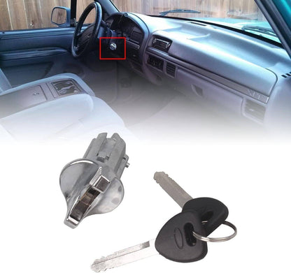 Solidspare Ignition & Door Lock Cylinder Set For 92-96 Ford Bronco F-150 250 350 Keyed Alik
