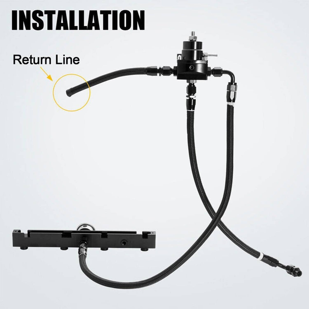 Solidspare K Series Tucked K Swap Fuel Line System Kit K20 K24 DC2 EG EK for Integra New
