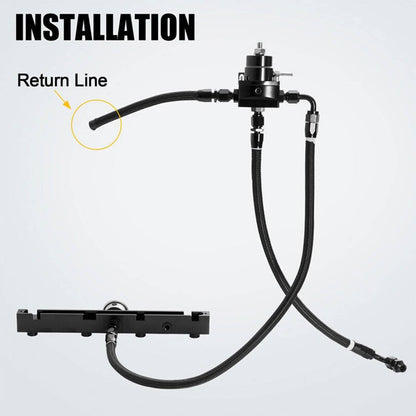 Solidspare K Series Tucked K Swap Fuel Line System Kit K20 K24 DC2 EG EK for Integra New
