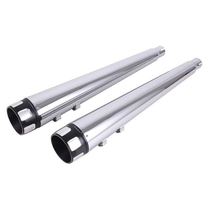 Solidspare 4" Megaphone Slip-On Exhaust Pipe Mufflers For Harley Electra Glide Road King