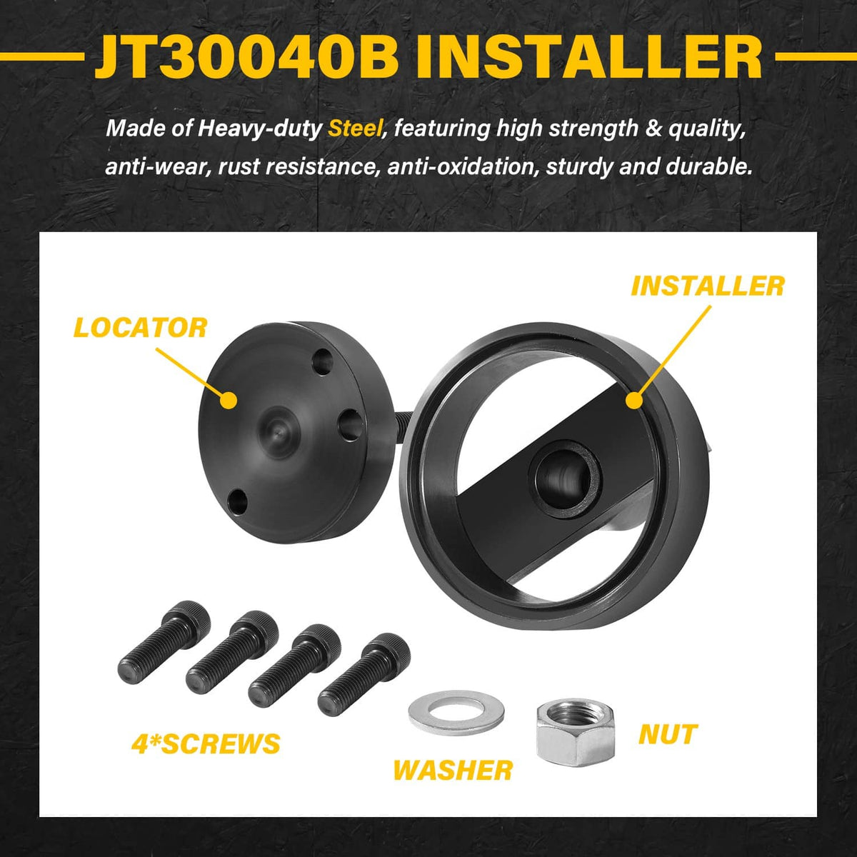 Solidspare JT30040B Rear Main Seal Installer fit for JD 202 219 239 329 359 414 Engines