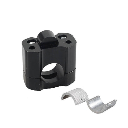 Solidspare Black HandleBar Fat Bar Mount Clamps Risers Adaptor 7/8" to 1 1/8" Dirt Pit Bike
