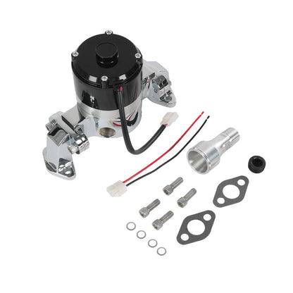 Solidspare Chrome High Flow Electric Water Pump for SBC Small Block Chevy 283 327 350 400