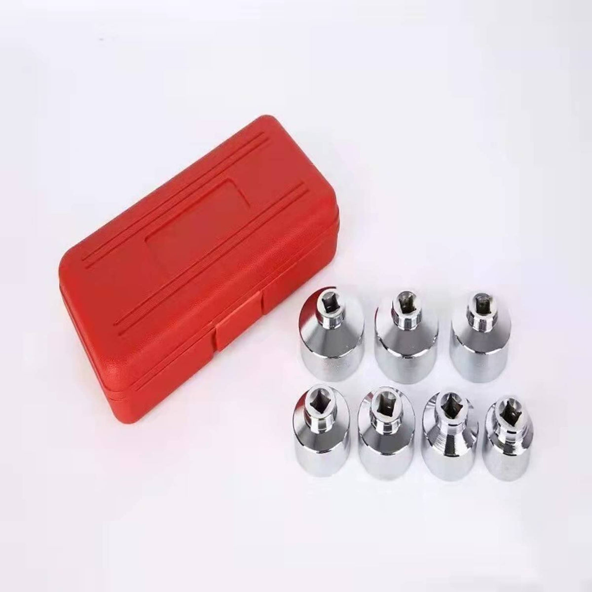 Solid Spare 7PCS Oil Filter Socket Set Cup Socket Tool Set Cap Wrench 24 27 29 30 32 36 38mm