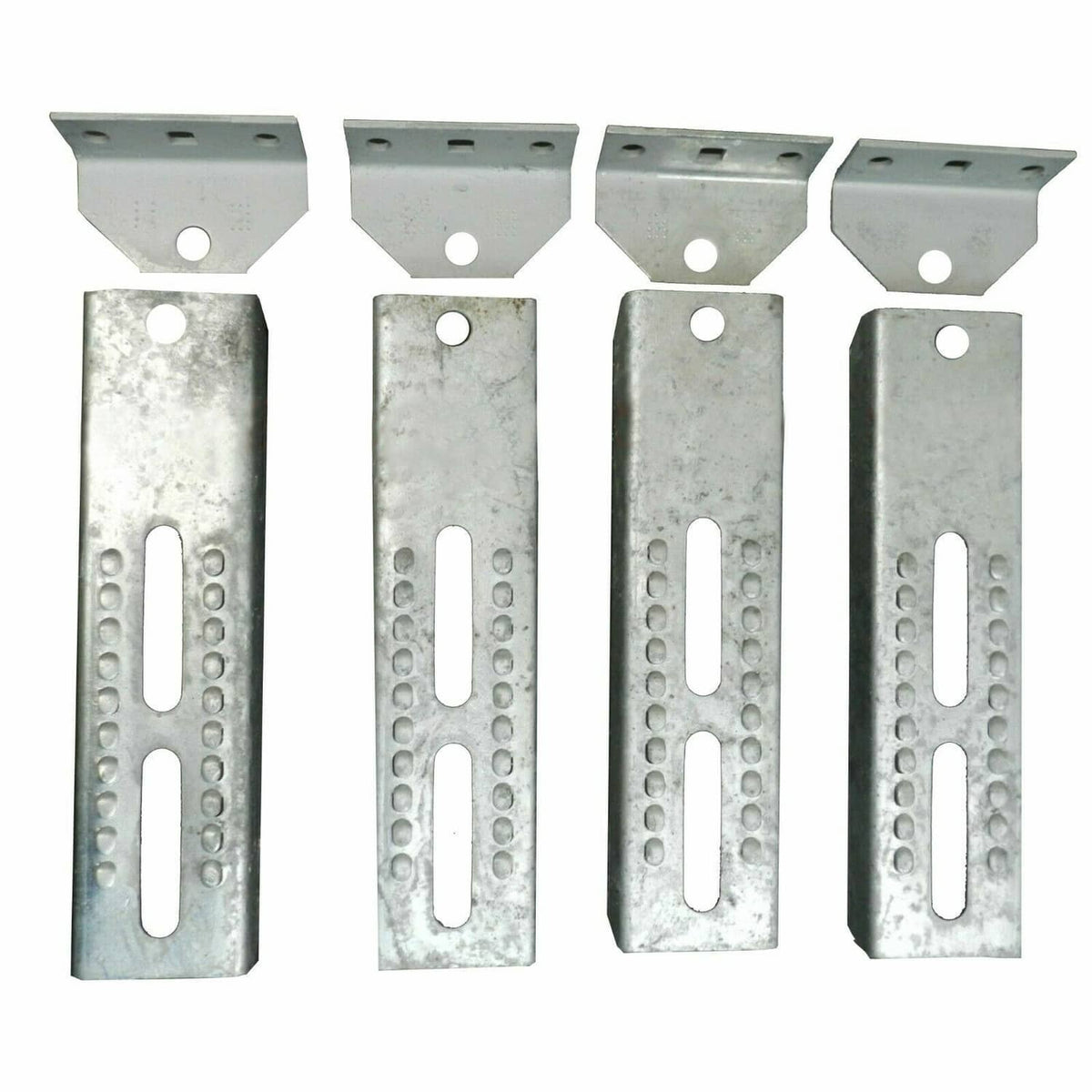 Solidspare 8PCS 10" Galvanized Swivel  Boat Trailer Vertical Bunk Board Brackets Bolster
