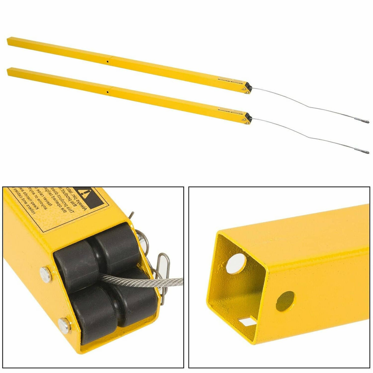 Solidspare 350 lbs L&R Tailgate Utility Trailer Gate & Ramp Lift Assist System 2 x 2 x 72 L