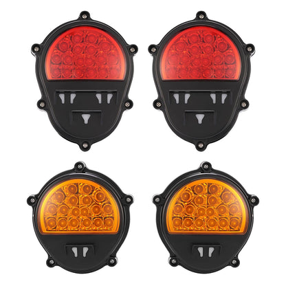 Solid Spare LED Brake Lights For Humvee M35 M998 LH+RH Side Turn Signal Lamps 4 PCS