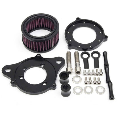 Solidspare Air Cleaner Intake Filter Kit For Harley Sportster Iron 883 1200 72 2012-2024