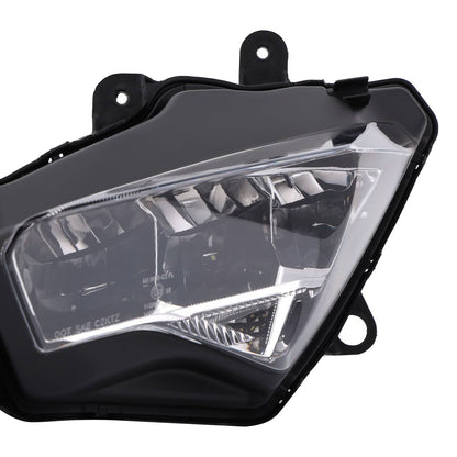 Solidspare LED Headlight Assembly w/ Stay Fairing Bracket For Kawasaki Ninja 400 2018-2024