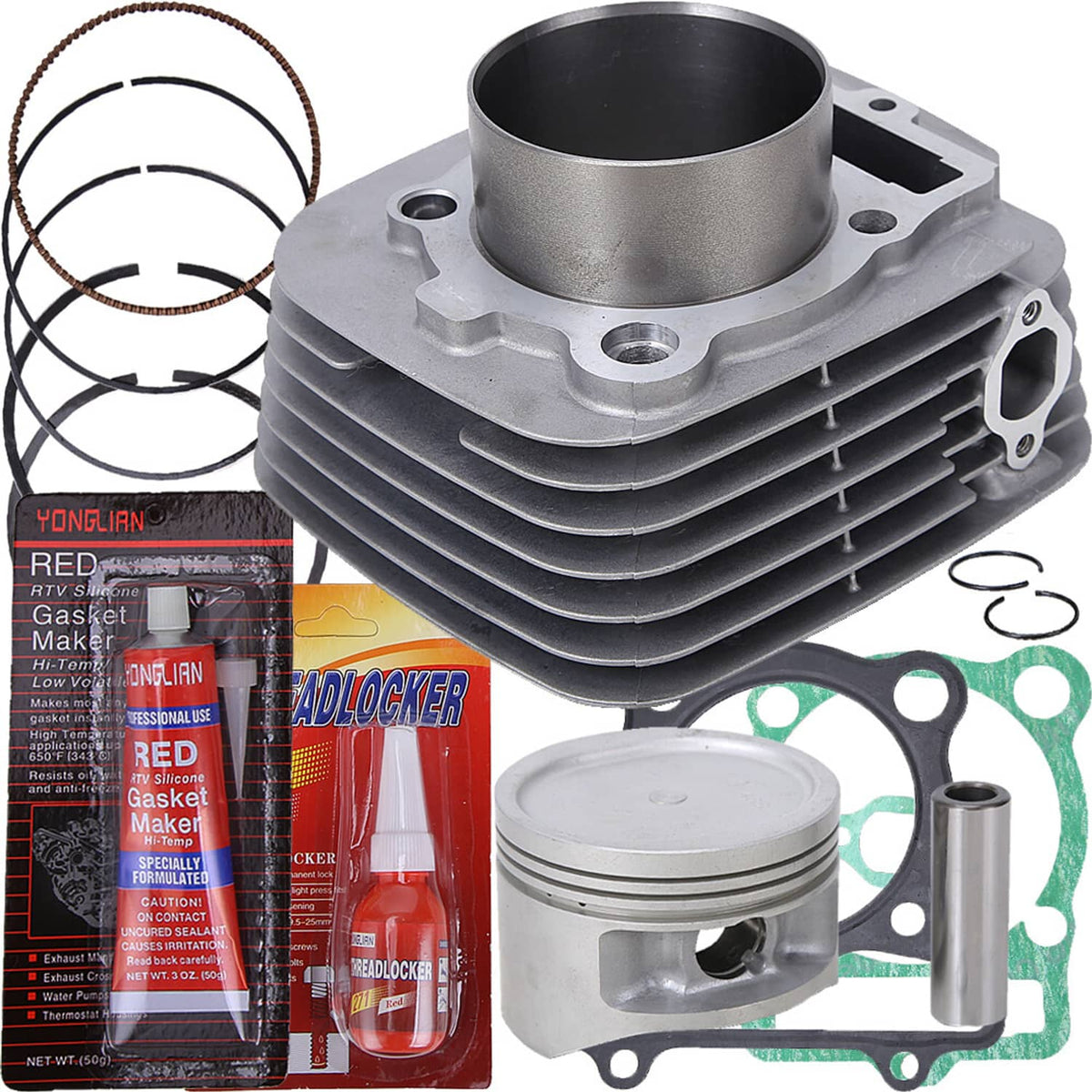 Solidspare 348cc Piston Cylinder Top End Kit Fits For Yamaha Warrior 350 YFM350X 1987-2004