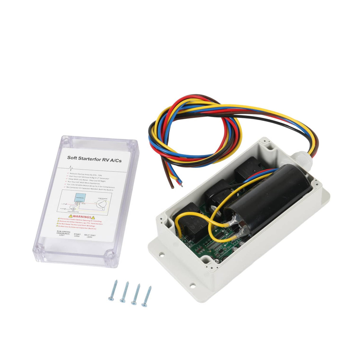Solidspare A/C Soft Starter Smart Control Kit Enables Easy Start an A/C & Appliances on RV