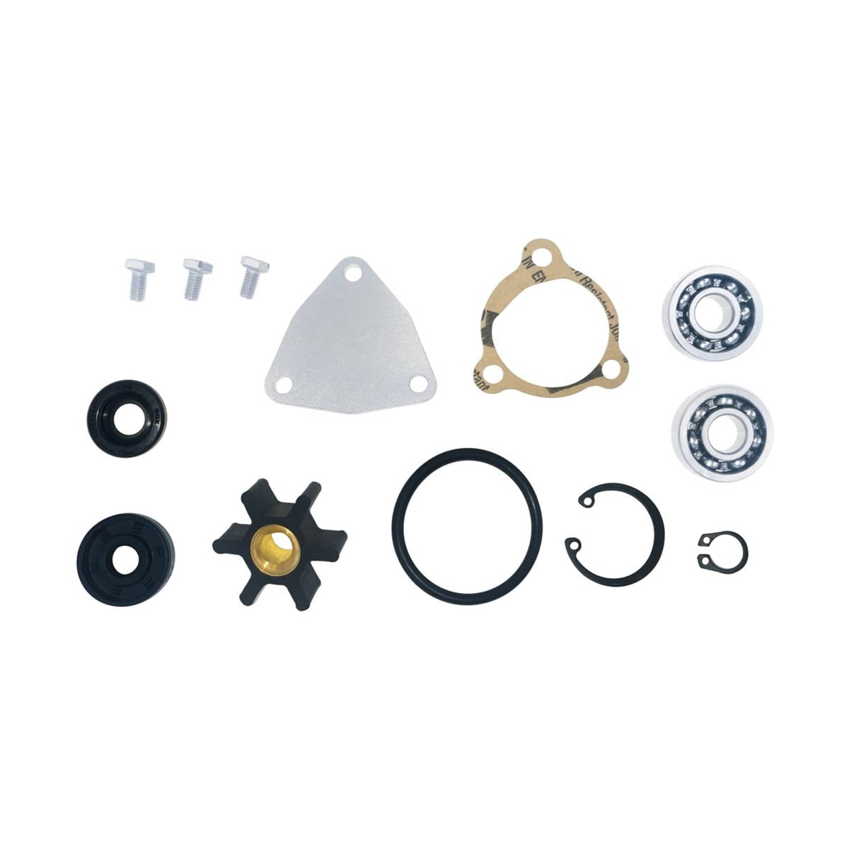 Solid Spare Water Pump Repair Kit 24101-060004 pump 128170-42200 Repl For Yanmar 1GM 1GM10