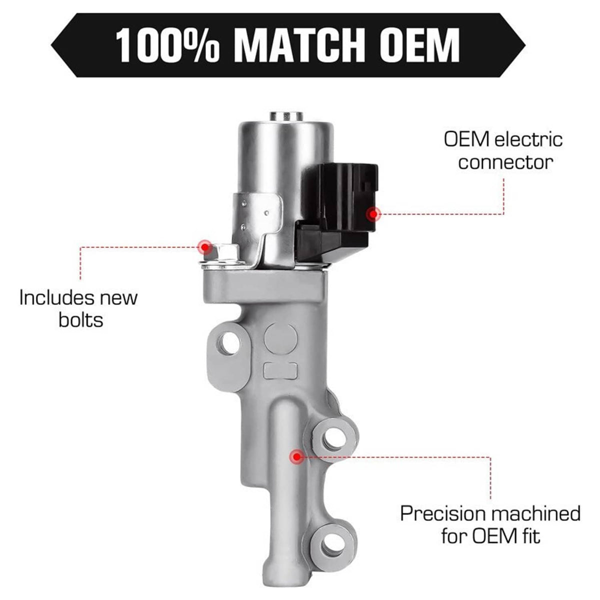 Solidspare VVT Valve Engine Variable Timing Solenoid Left & Right Set For Nissan Infiniti