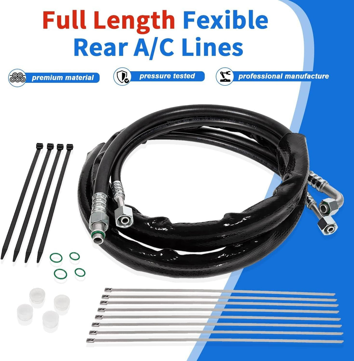Solidspare C4677 Rear Aux AC Lines Replacement for Caravan & Town and Country 2008-2011