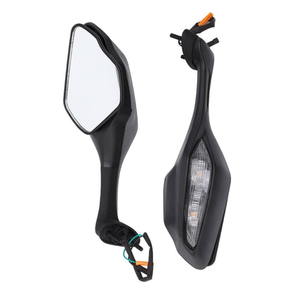 Solidspare Motorcycle Side Mirrors w/ LED Turn Signal Fit For 2017-2025 Honda CBR1000RR
