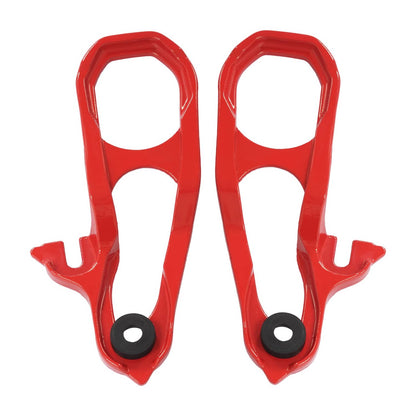 Solid Spare Front Heavy Duty Tow Hook Kits w/ Frame For Ram 1500 DT 2019-2024 Red Steel New