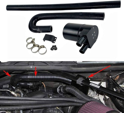 Solidspare Reservior Oil Catch Can Tank For BMW N54 335i 135i E90 E92 E82 2006-2010 Black