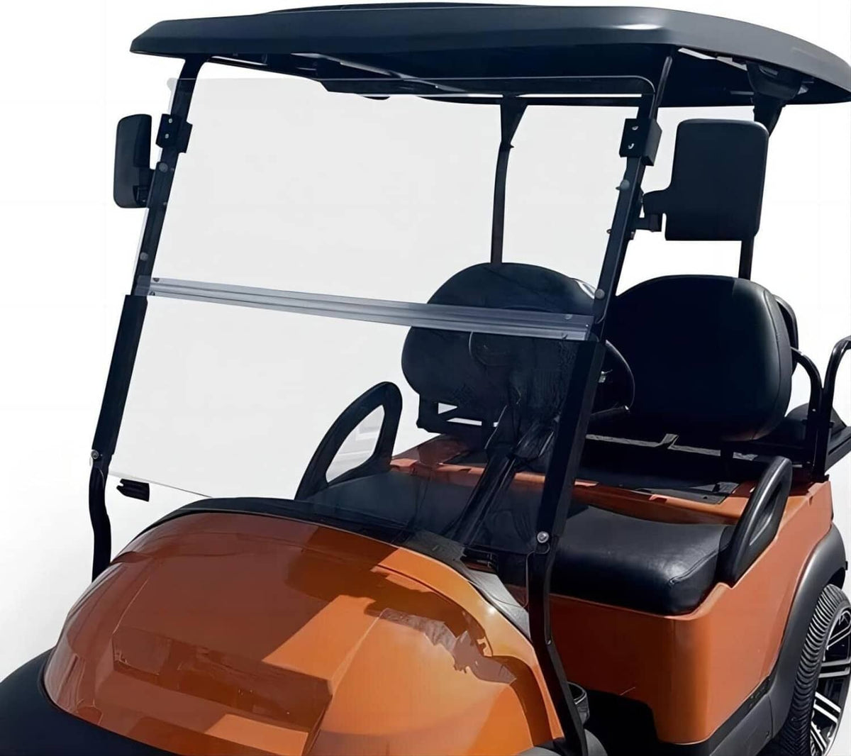 Solidspare Windshield For Club Car Precedent 2004 - Up Folding Clear Golf Cart Windscreen