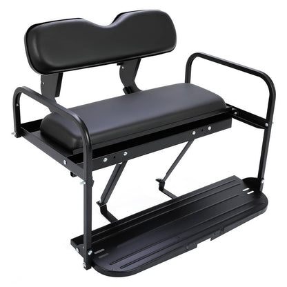 Solidspare For Yamaha G14-G22 Golf Cart Rear Seat Kit For G16 G19 G20 G21 Black Cushion