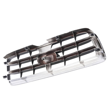 Solid Spare For Subaru Forester 2003-2005 Front Chrome Shell w/ Gray Insert Grille Grill