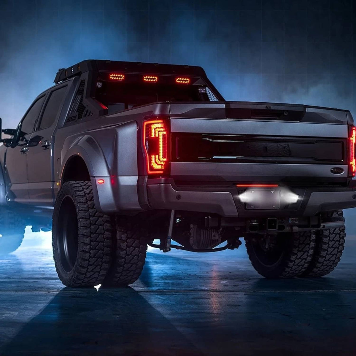 Solid Spare LED White LED License Plate Light For Ford F250 2017-2022 F350 F450 Super Duty