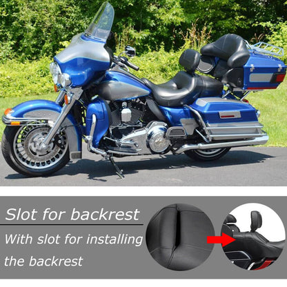 Solidspare Rider Driver Passenger Seat For Harley Touring Electra Glide Ultra Limited 08-Up
