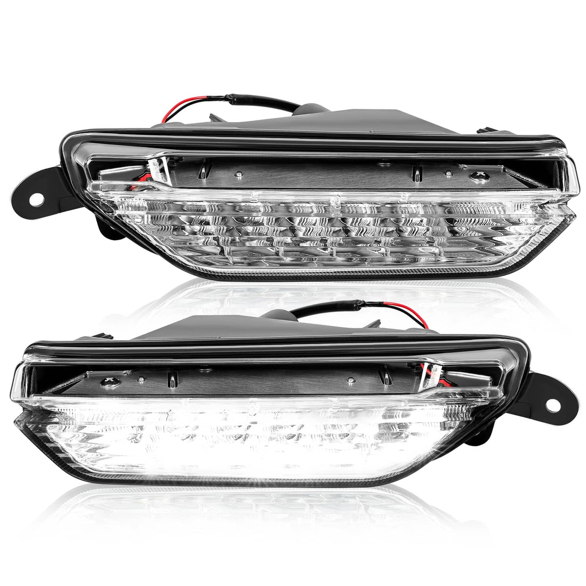 Solid Spare Pair Fog Daytime Running Light Lamp Clear For Infiniti QX50 2016 2017 LH+RH