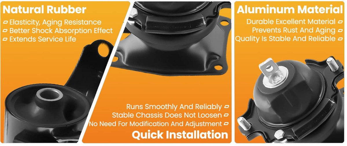 Solidspare 4Pcs Motor & Trans Mount for 2011-2017 Honda Odyssey 3.5L V6 A4575EL 50850STXA04