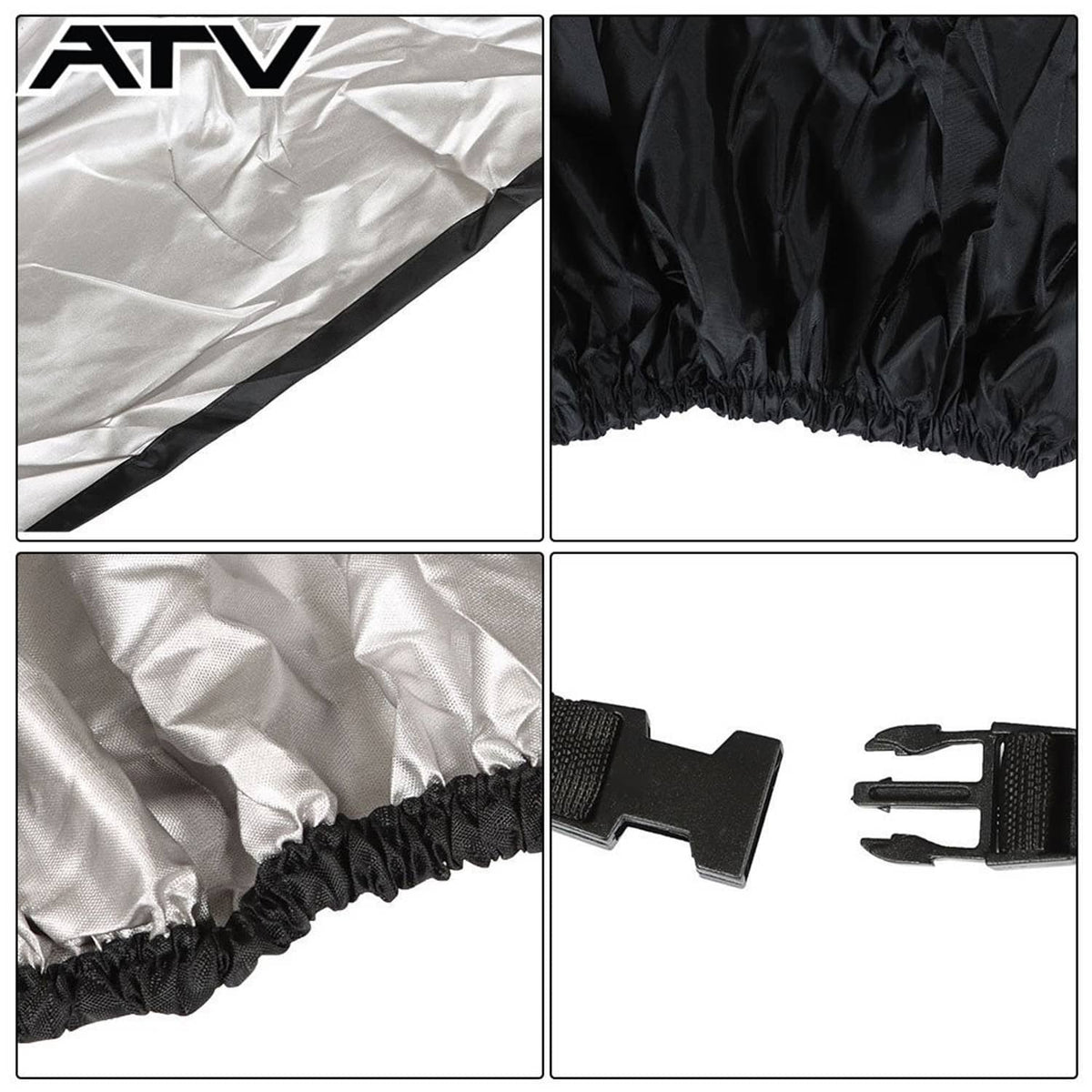 Solidspare Vehicle Storage Cover Waterproof For Kawasaki Mule 4000 4010 Trans SE Black