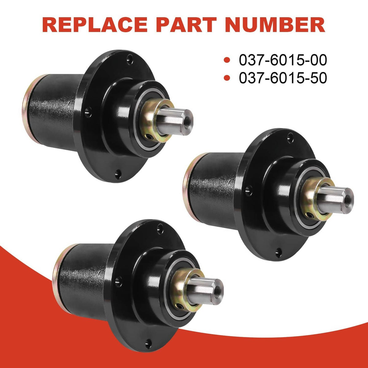 Solidspare 3 Pcs 8TEN Spindle Fit Bad Boy ZT CZT Pup 48 50 52 60 Inch Deck 037-6015-00