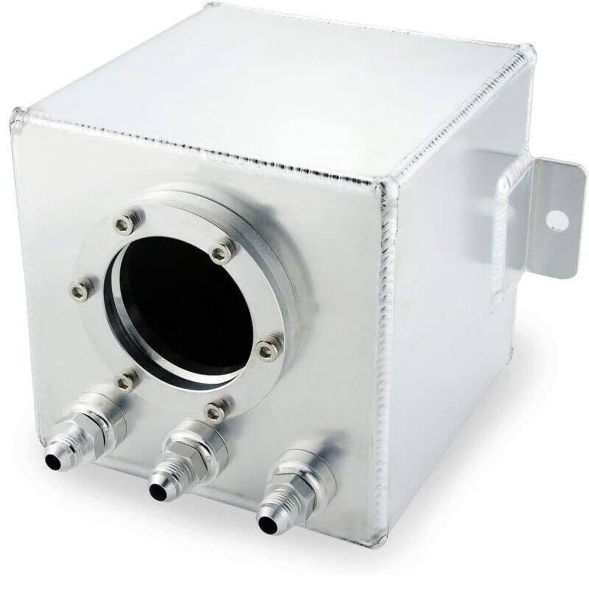 Solidspare 2L Aluminum High Flow Swirl Fuel Surge Pot Tank AN6 For 044 External Fuel Pump
