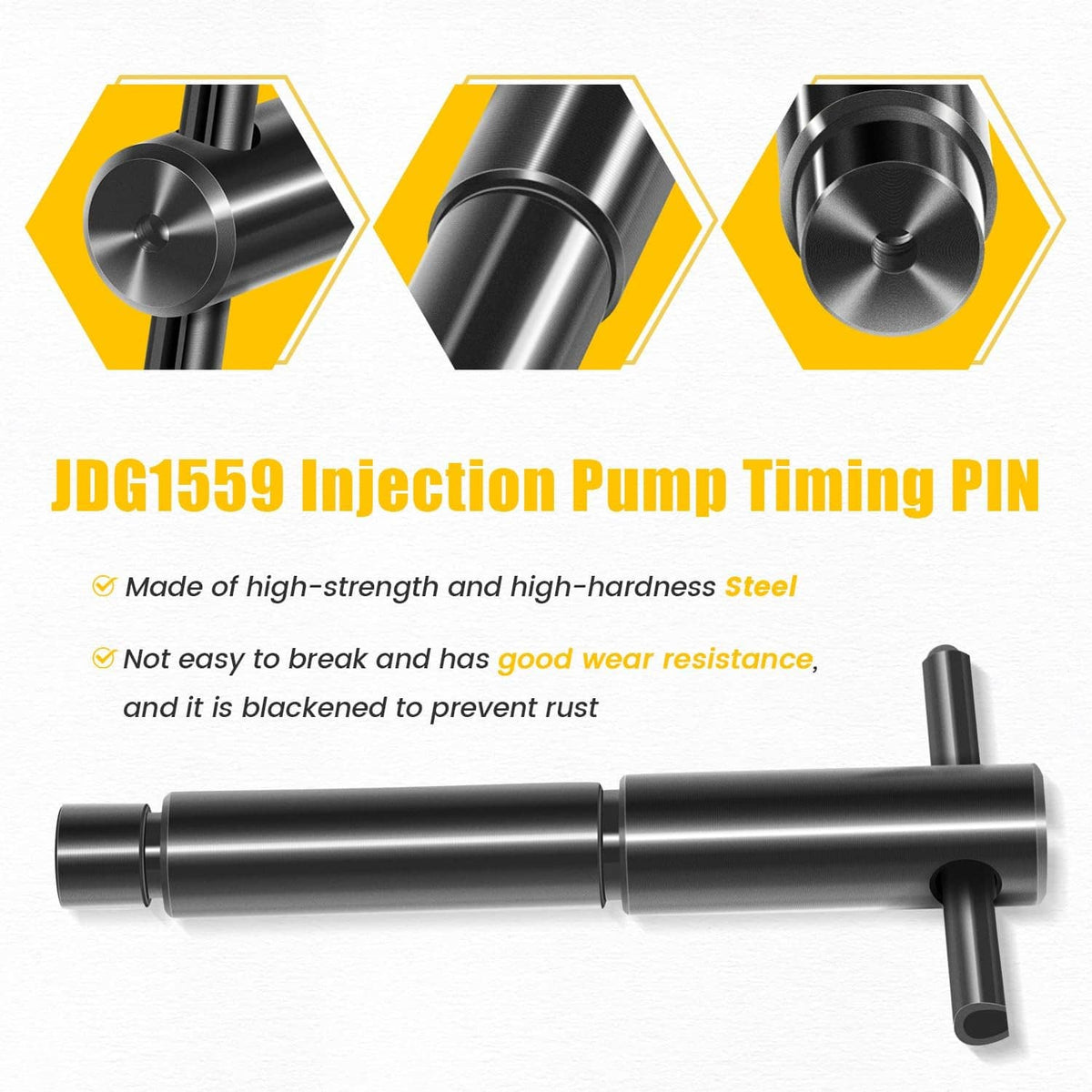 Solidspare JDG1559 Injection Pump Timing PIN, fit for John Deere Replace for JDG1559 40610