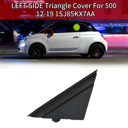 Solid Spare LEFT DOOR MIRROR FLAG COVER MOLDING MATTE for 12-19 FIAT 500 1SJ85KX7AA