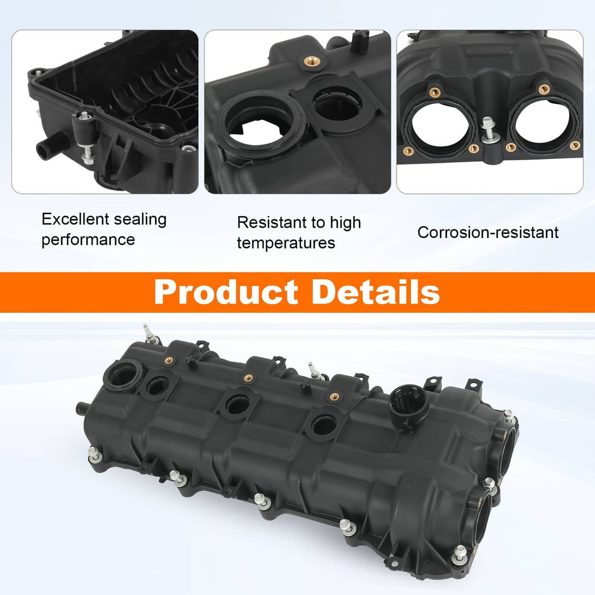 Solidspare Valve Cover Set w/ Gasket Fits Dodge Ram Jeep Cherokee Chrysler 300 11-19 3.6L