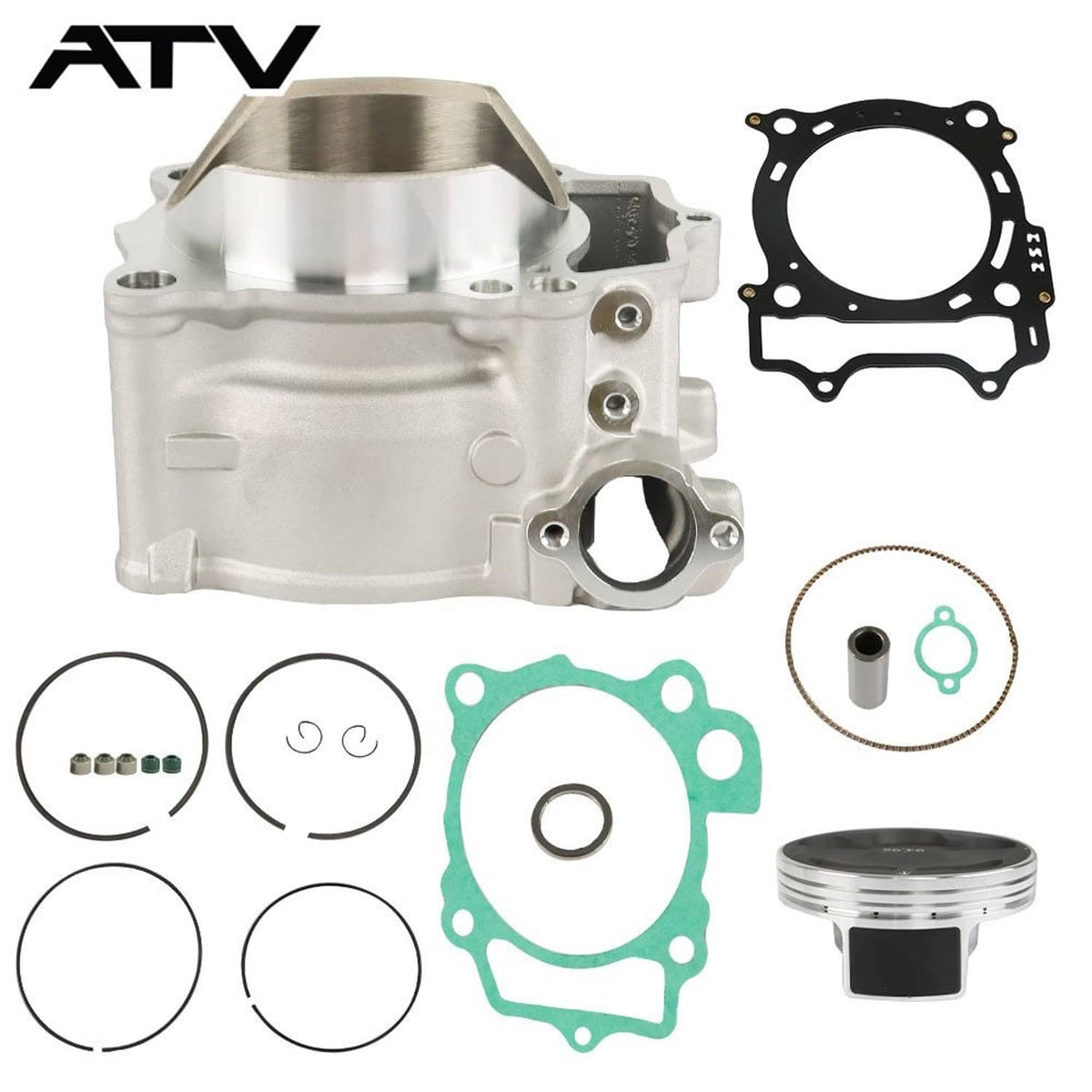 Solidspare Cylinder Piston Gasket Top End Rebuild Kit For 2009-2023 Yamaha YFZ450R 95mm