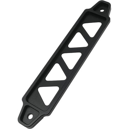 Solidspare Aluminum Black Car Battery Hold Tie Down Bracket Mount Kit + 10'' J-Hooks Bolts