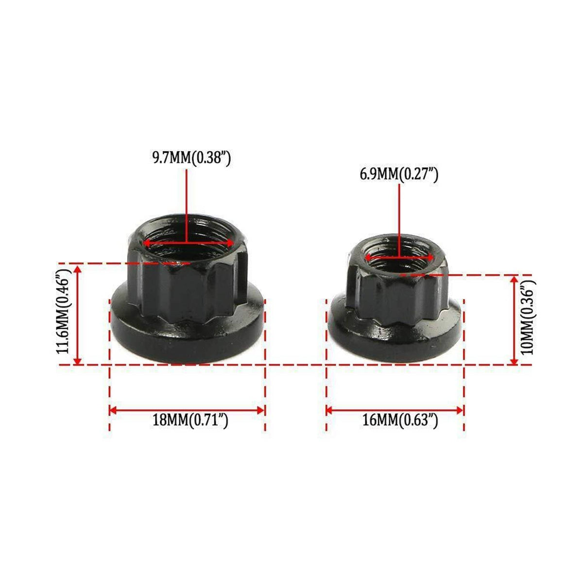 Solidspare Black Head Studs Bolts Kit For 2004-2020 Chevy GM 4.8L 5.3L 5.7L 6.0L 6.2L 7.0L