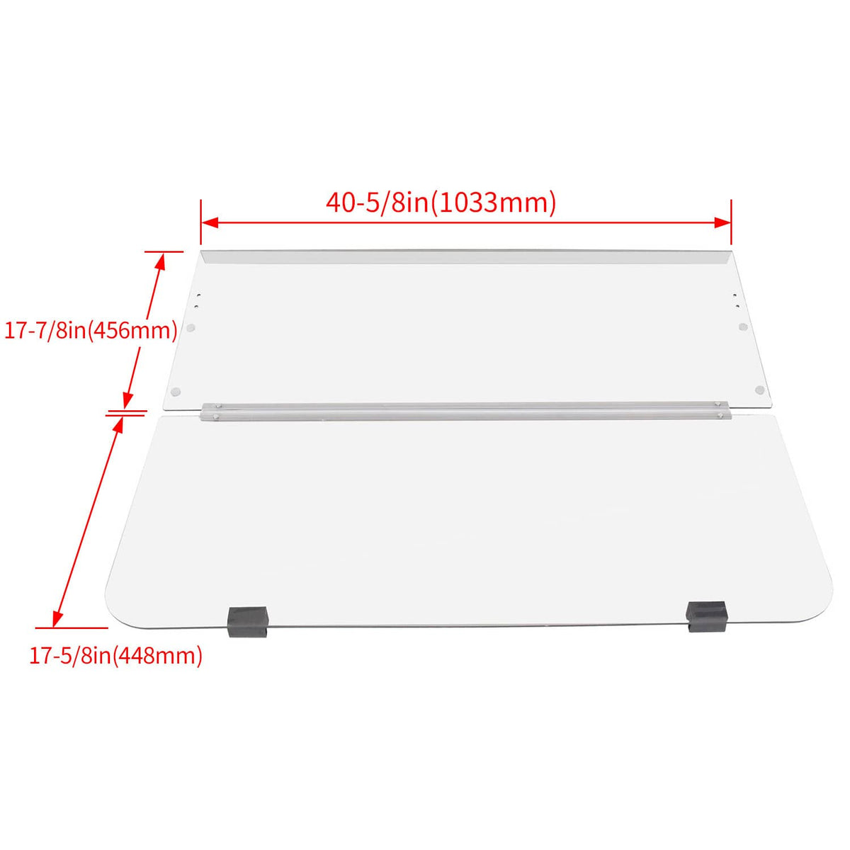 Solidspare Clear Folding Windshield For Yamaha G14 G16 G19 1995-2003 Gas&Electric Golf Cart