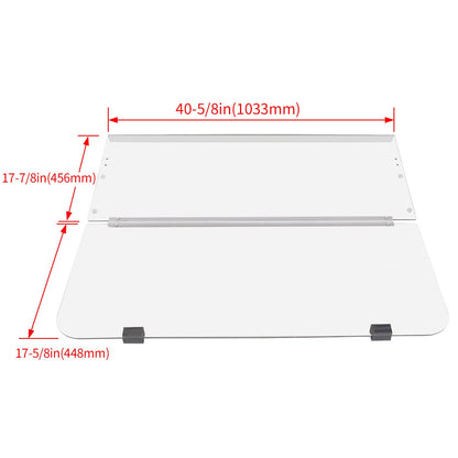 Solidspare Clear Folding Windshield For Yamaha G14 G16 G19 1995-2003 Gas&Electric Golf Cart