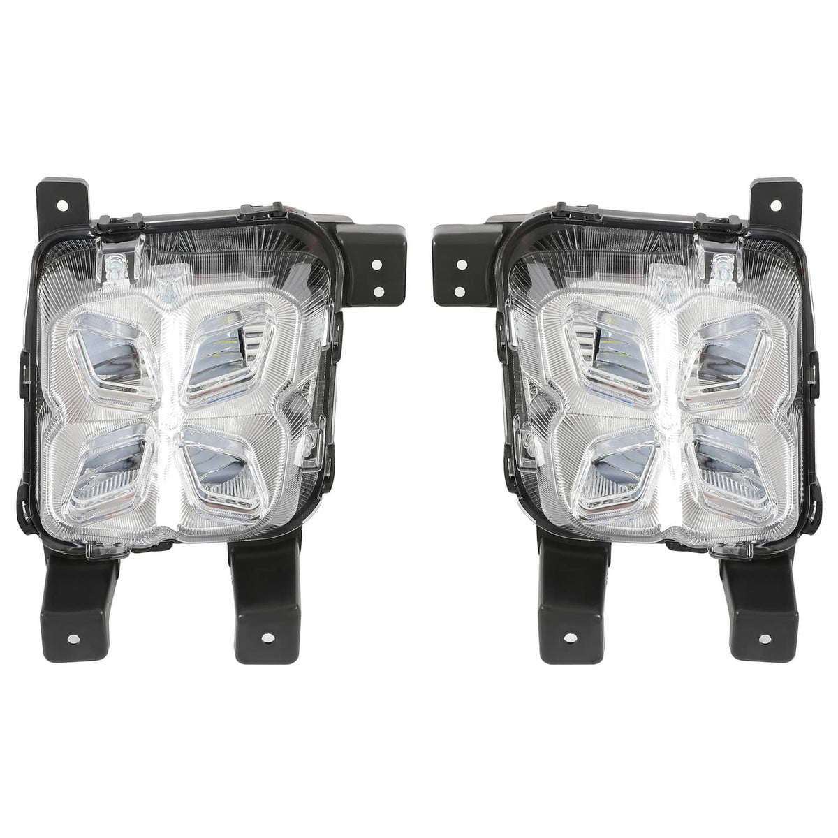 Solid Spare LED Fog Lights DRL Daytime Running Driving Lamps For Kia Sorento 2019-2020 LH+RH