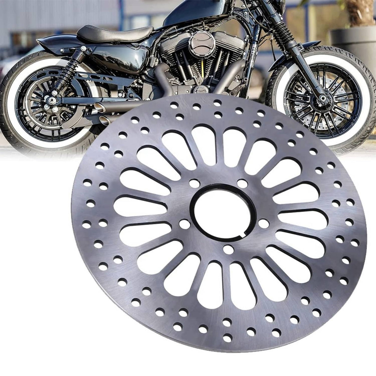 Solidspare 11.5" Rear Brake Rotor Disc for Harley Touring Road King Electra Glide